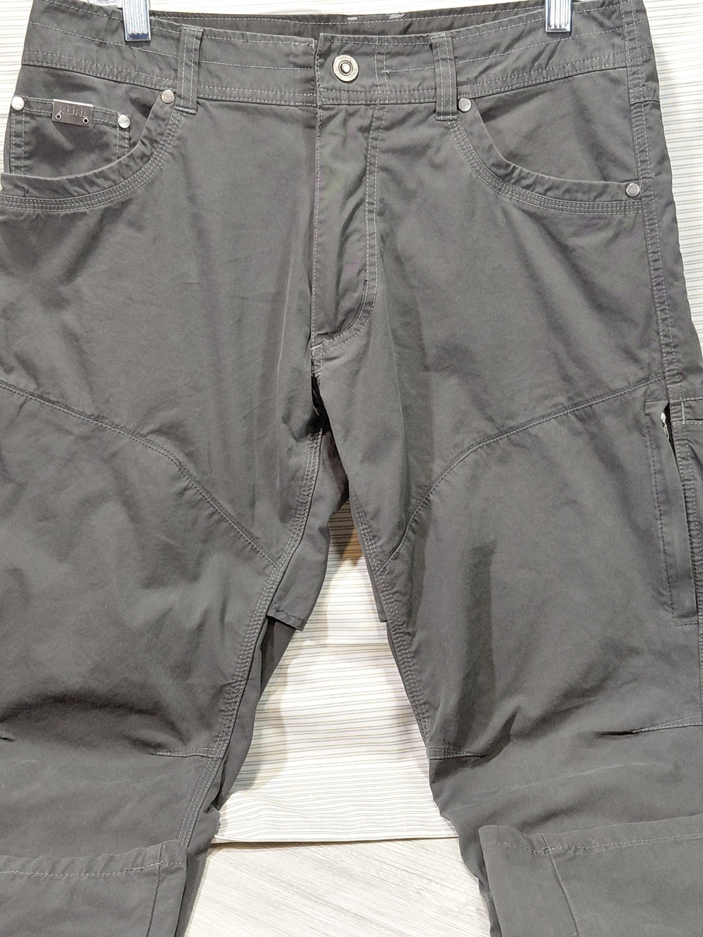KUHL Men's Konfidant Air Cargo Work Dark Gray Utility Pants Vented SIZE 32×32